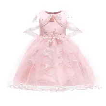 Кружевное детское платье с цветочным рисунком для девочек; летнее платье принцессы без рукавов для малышей; вечерние платья с бусинами на молнии; Vestidos; Стильные Детские платья