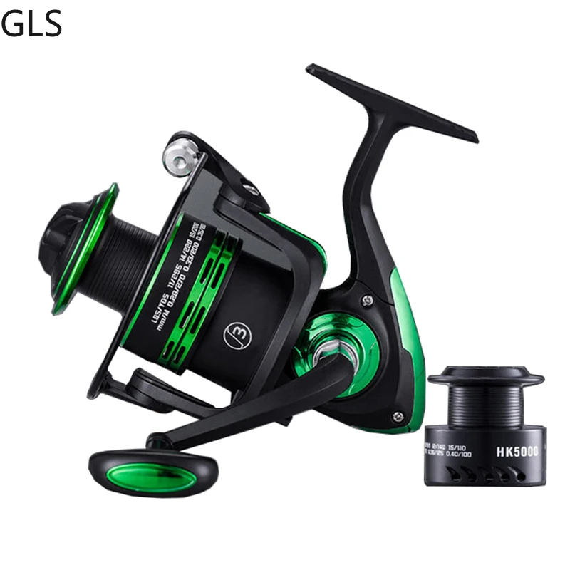 2023 High Quality Double Spools Metal Original Spinning Fishing Reel with  Free Spare Spool 5.2:1 High Speed Carp Fishing Reels - AliExpress