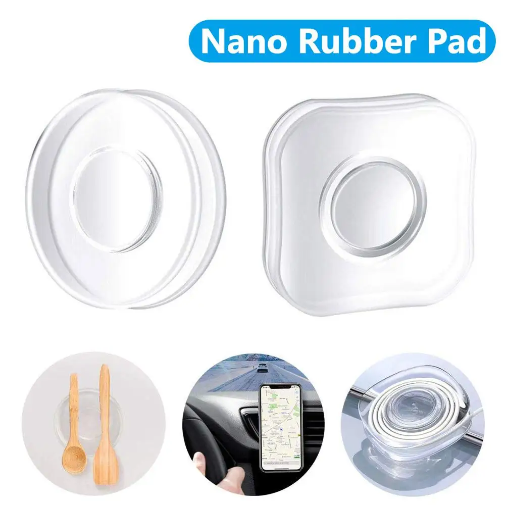 Universal Magic Nano rubber pad No Trace Casual Paste Rubber Pad Wall Stickers for Kitchen Car Phone Holder Gel | Мобильные телефоны