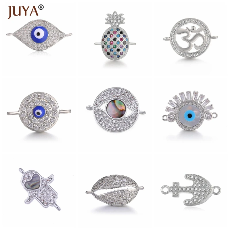 

Juya Jewelry Making Supplies 10 Styles Luxury Connectors Accessories For Bracelets Necklaces Earrings Making Jewelry Material