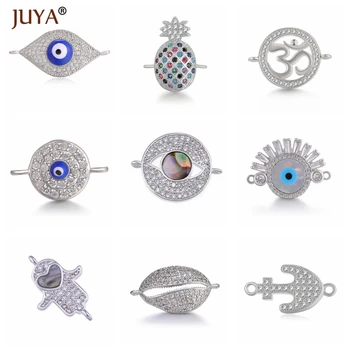 

Juya Jewelry Making Supplies 10 Styles Luxury Connectors Accessories For Bracelets Necklaces Earrings Making Jewelry Material