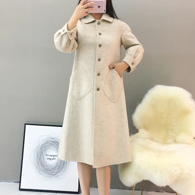 

Wool Side Double Coat Female Jacket 2020 Autumn Winter Jacket Women Korean Woolen Coats and Jackets Women Overcoat MY en s s