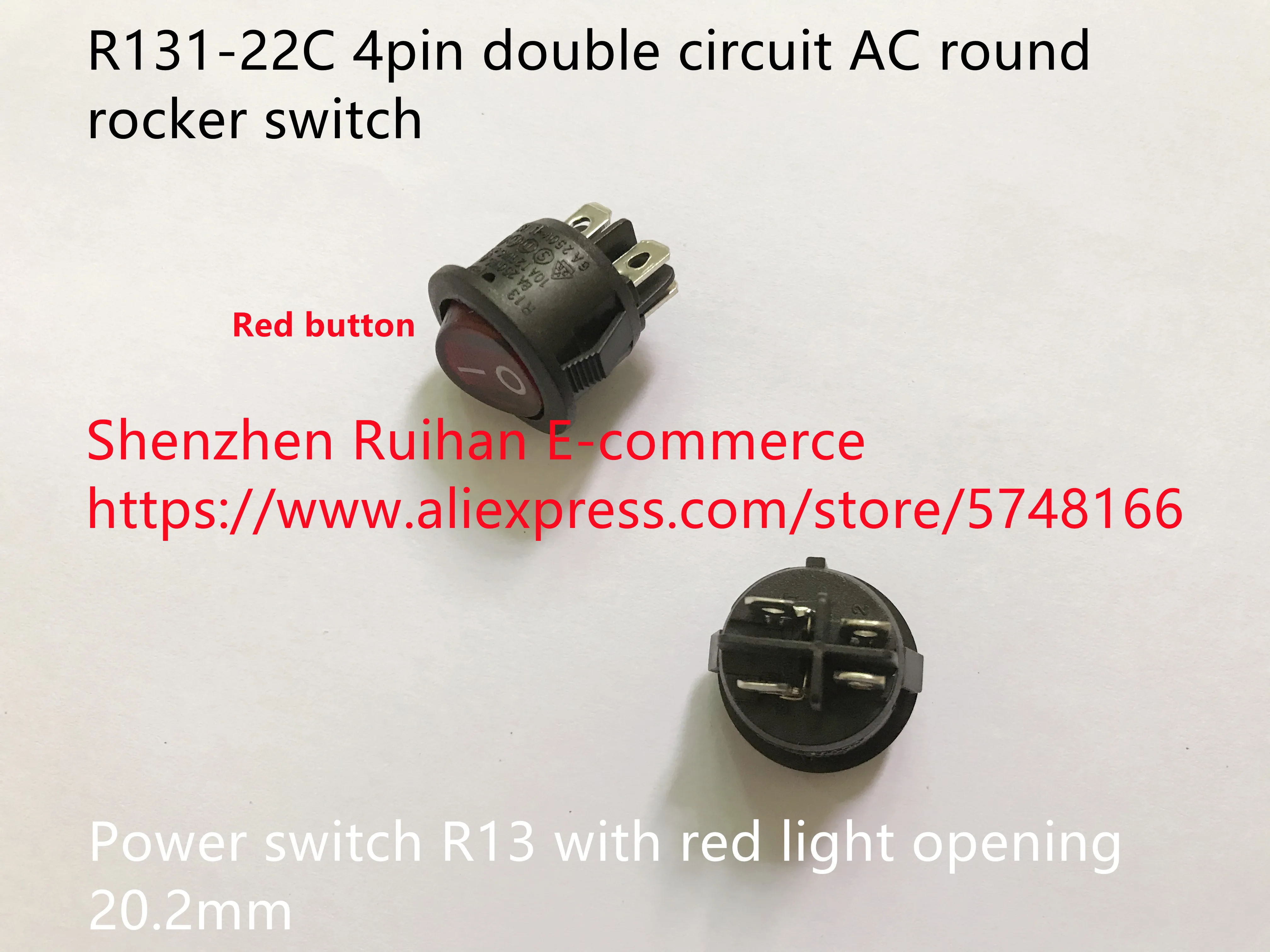 Оригинальный новый 100% R131-22C 4-контактный двухконтурный AC круглый Кулисный