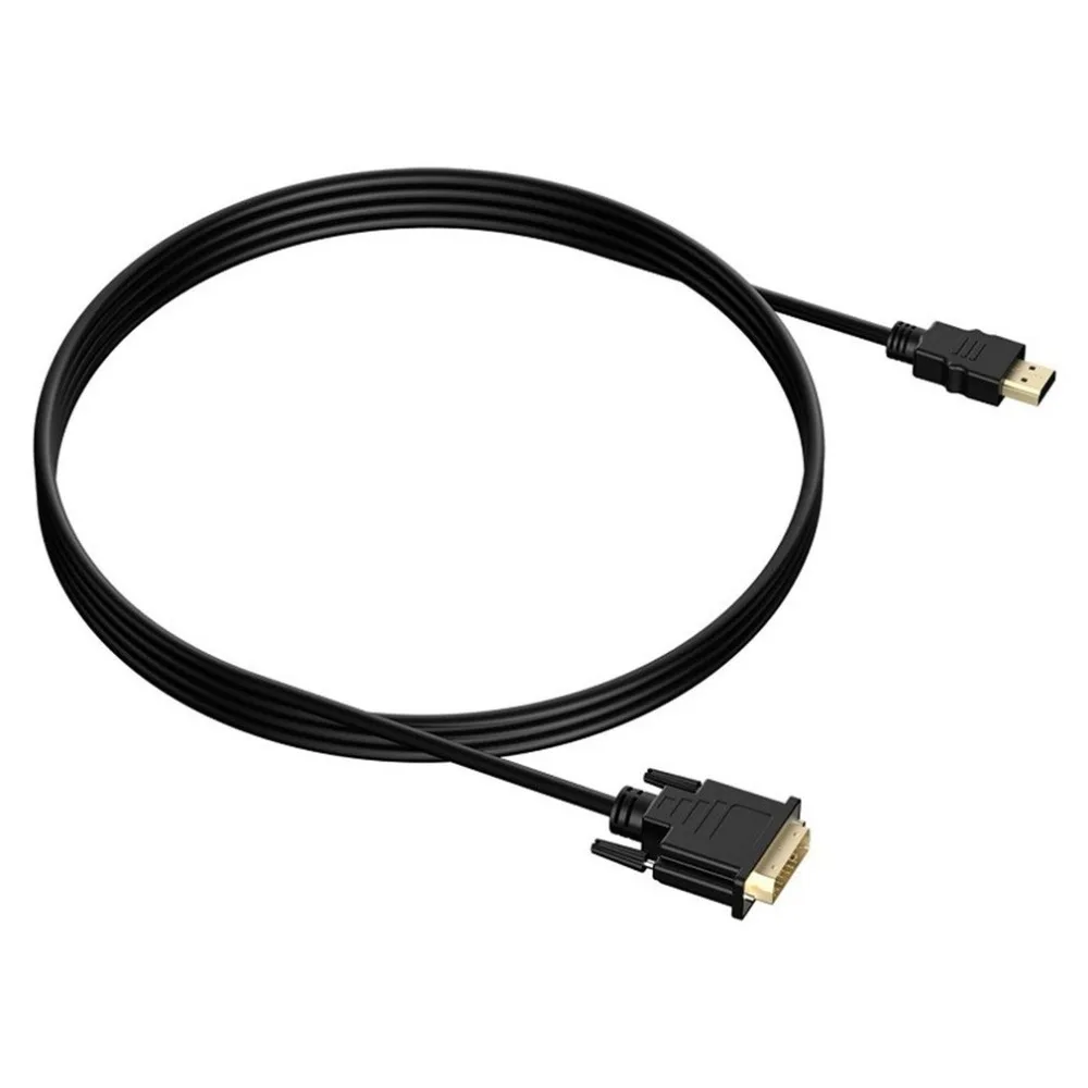 HDMI к DVI-D адаптер видео кабель-HDMI мужчин и DVI мужчин и Кабель HDMI-DVI 1080p ЖК-дисплей с высоким разрешением и СВЕТОДИОДНЫЙ монитор