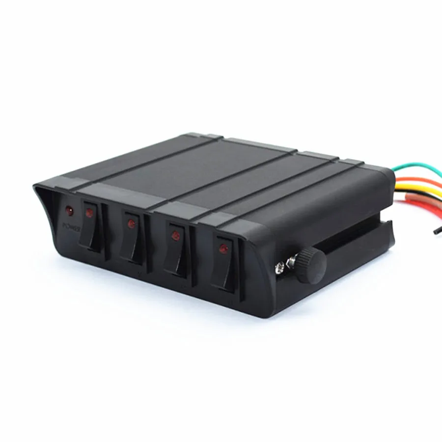 40A 12V 4-переключатель контроллер Панель кулисный переключатель коробка Аварийная Строб-лампа