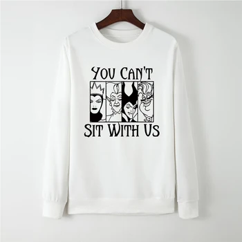

New Best Selling Spring Autumn Harajuku Long Sleeve Gothic You Can't With Us Sweatshirt Women Hip Hop Hoodies Jumper