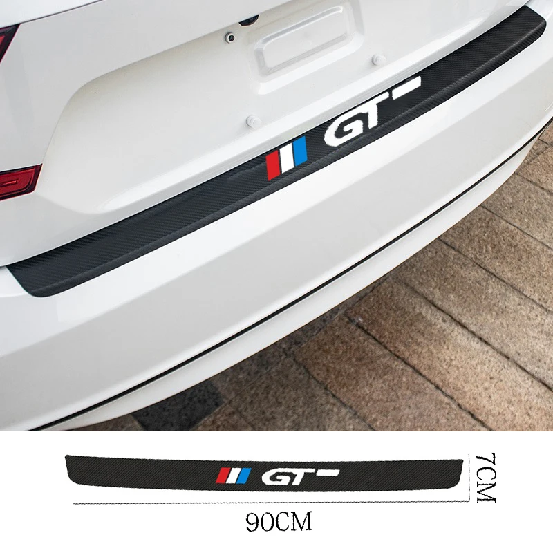 Для Peugeot 3008 GT 308 4008 5008 508 аксессуары углеродное волокно Автомобильный задний