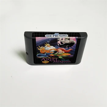 

Ariel the Little Mermaid - 16 Bit MD Game Card for Sega Megadrive Genesis Video Game Console Cartridge