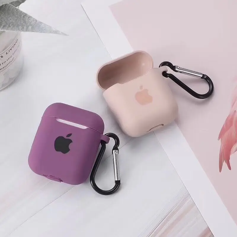 

For AirPods Silicone Cover Case Anti-lost Protective Cover Skin Case for Apple AirPods 2 Soft Cute Cartoon Silicone bags