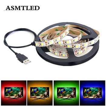 

USB LED Strip DC 5V Flexible Tape Light 60LEDs/M 50CM 1M 2M 3M 4M 5M SMD 5050 Desktop PC Decor Screen TV Background Lighting