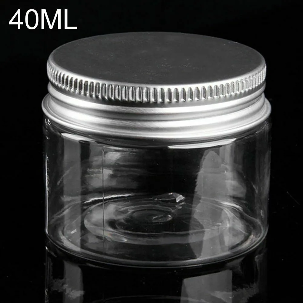 30/40/50/60/80/100/120/150/200/250ML прозрачный Пластик банку пустая бутылка косметические контейнеры для косметики, путешествия бутылки высокое качество - Цвет: 40ML