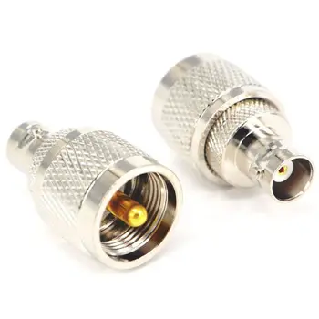 

2pcs RF coaxial coax adapter BNC female to UHF male PL-259