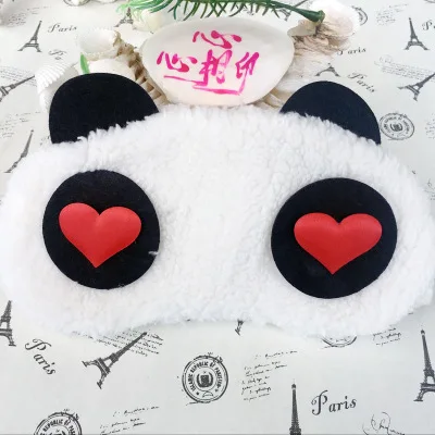 1PC 1 шт., Kawaii, маска для глаз со Свинкой, мультяшная маска для сна, плюшевая маска для глаз, повязка на глаза, повязка на голову для девочки, плюшевая игрушка, подарки для детей - Цвет: 1PC