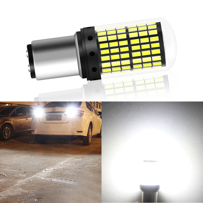 

2pcs T20 7440 W21W 1156 BA15S P21W BAU15 PY21W Car LED Light Turn Signal Light Reverse Rear Bulbs Brake Lamps Auto Gadgets Goods