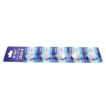 

5PCS Button Battery CR2016 3V Lithium Cell Coin Batteries LM2016 BR2016 DL2016 Watch Electronic Promotion Toy Remote B85B