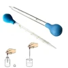 1Pcs (0.5/1/2/3/5/10ml) Glass Scale Line Dropper Pipette Lab Dropper Dropping Pipet Blue Rubber Head Pipettors ► Photo 2/5