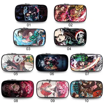 

Demon Slayer: Kimetsu No Yaiba Pencil Bag Teenage Cosmetic Cases Kids School Supplies Stationery Storage Bag Makeup Bag