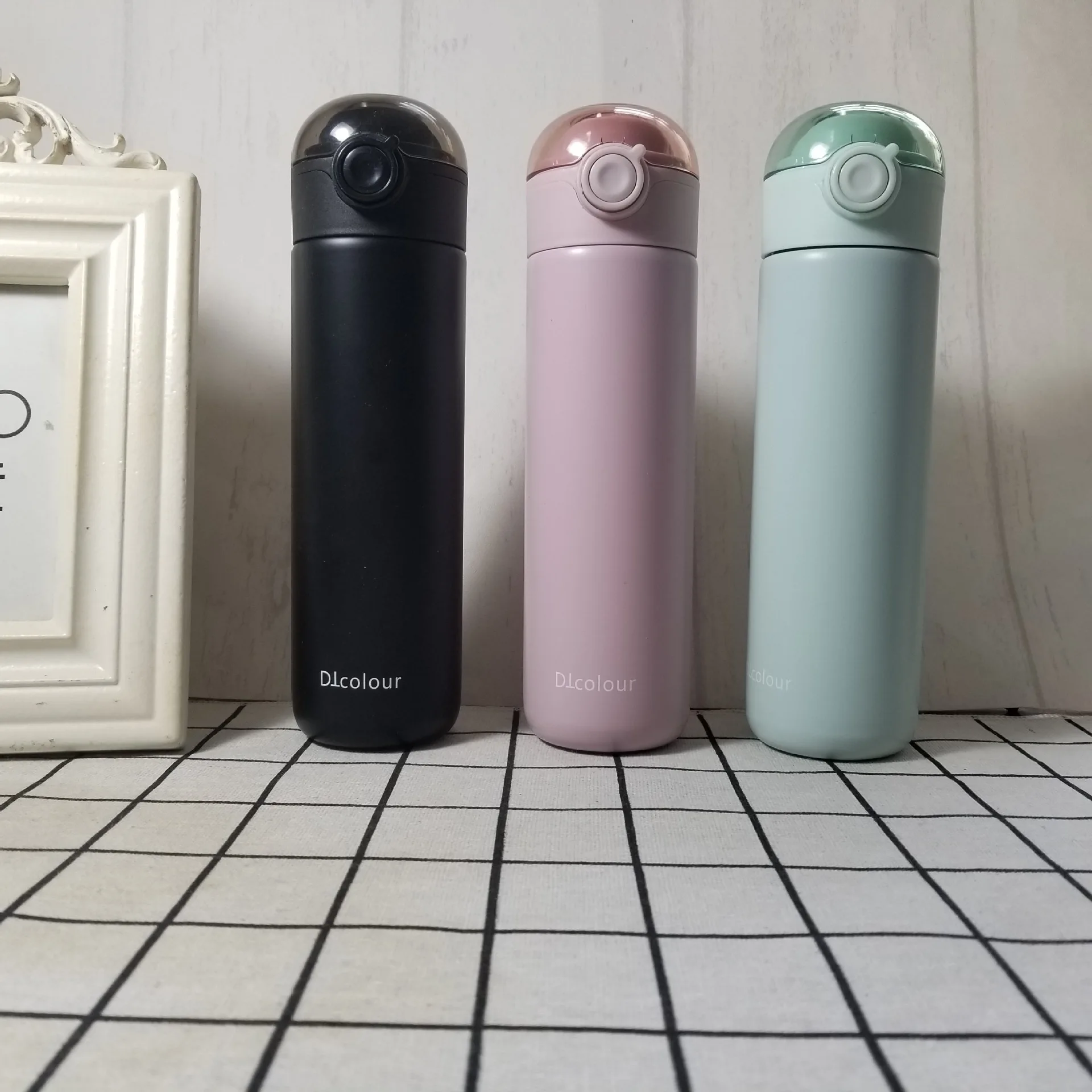 

Cute Macaron Matching Color Bounce Insulated Glass Gift Good Products Logo