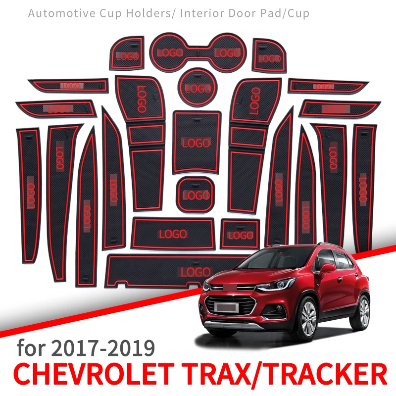 Нескользящий Резиновый коврик для ворот и чашек Chevrolet Trax Tracker Holden 2013 ~ 2019