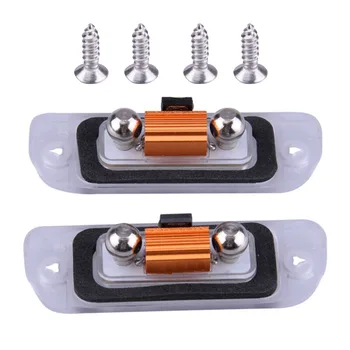 

2pcs Auto Car LED License Plate Light 12V Rear White Lamp 2W For Mercedes-Benz GL W164 W251 Car Light Assembly ABS
