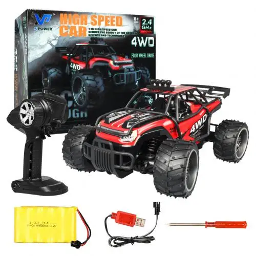 S009 2,4 г 1/16 25 км/ч 4WD RC Внедорожный гоночный грузовик автомобиль детская развивающая игрушка пульт дистанционного управления подъем внедорожный Багги Грузовики Игрушки - Цвет: Красный