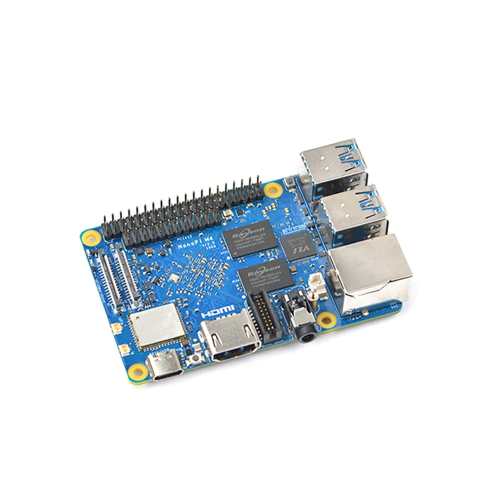 Красный RK3399 макетная плата NanoPi M4V2 Двухдиапазонная WiFi Двойная камера 4G Память 4K воспроизведение Android 8 - Цвет: Красный