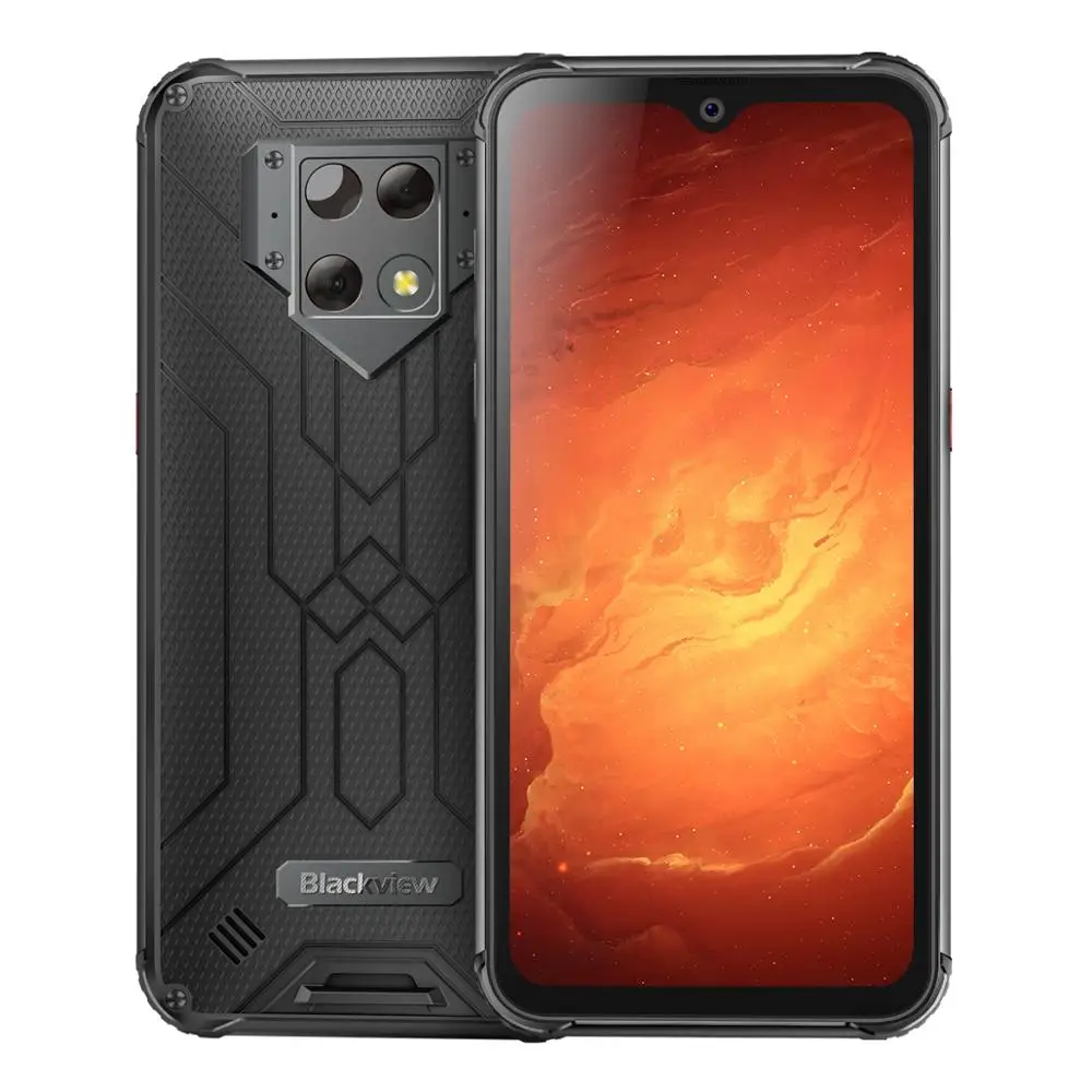 Черный Blackview BV9800 Pro первый смартфон Helio P70 на Android 9,0 6 ГБ+ 128 Гб водонепроницаемый прочный мобильный телефон - Цвет: Черный