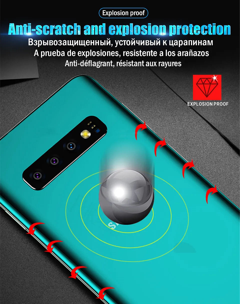 10D задняя Гидрогелевая пленка для samsung Galaxy S10 S9 S8 Plus Note 8 9 протектор экрана для samsung S10 Edge Note 10 Pro не стекло