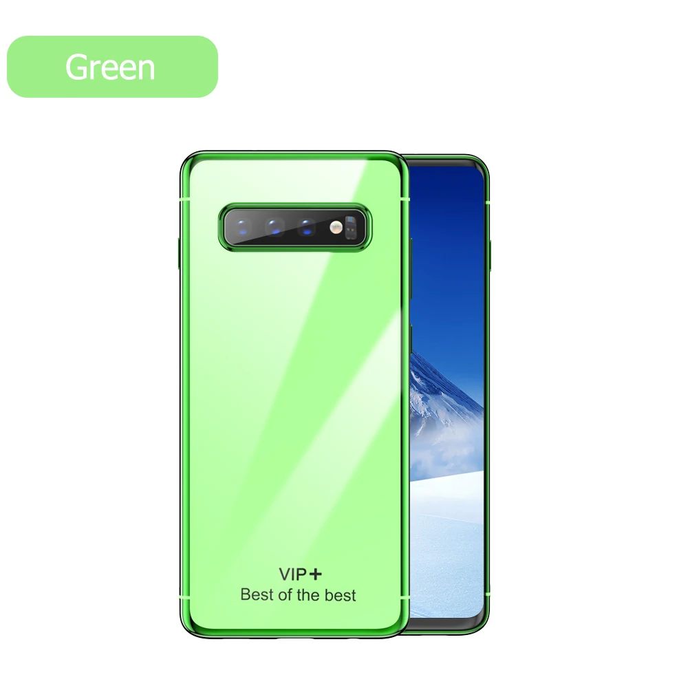 Роскошный Блестящий Мягкий чехол для samsung galaxy S10 S9 Plus S10e A30 A40 A50 A70 Note9, Ультратонкий силиконовый чехол для сотового телефона - Цвет: Зеленый