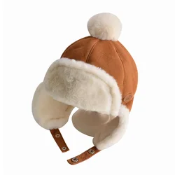 Baby Hats Autumn And Winter Baby Ear Caps Boys Tide Children Kids Warm Hats