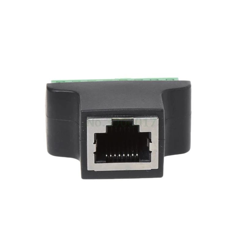 RJ45 Женский Винтовые клеммы 8-контактный разъем удлинитель сетевого кабеля адаптера