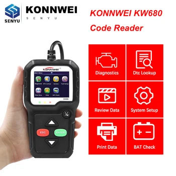 

Original KONNWEI KW680 Code Reader OBD2 Scanner KW680 OBD 2 OBD2 Car Diagnostic Auto Tool ODB2 Automotive Scanner Multi-language