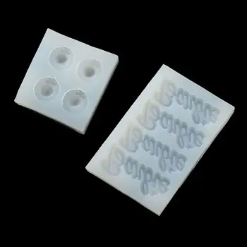 

ANGELADY 1PC Silicone Molds Cartoon Letters Hat Shaped Resin Charm Pendant DIY Jewelry Tools