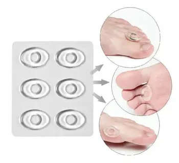 

6pcs Foot Care PU Gel Medical Plaster Foot Corn Removal Calluses Plantar Warts Thorn Plaster Health Care For Relieving Pain