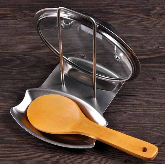 Wholesale Fully Stainless Steel Pot Cover Holder with Water Pan