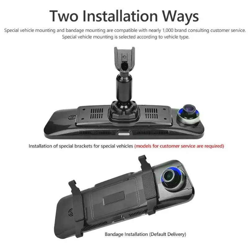 Phisung H58 4G Android 5,1 Автомобильная dvr камера gps Nav зеркало заднего вида Dashcam