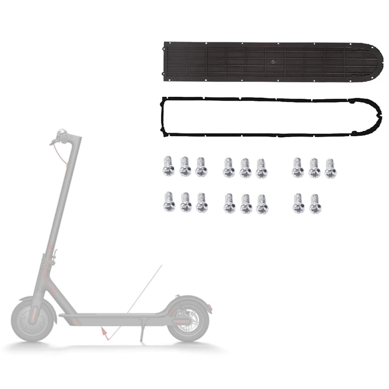 

Scooter Bottom Battery Cover Base Plate Waterproof Ring Seal with Screws for Xiaomi Mijia M365 Electric Scooter Parts