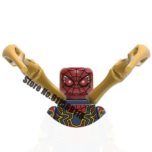 Superhero Spiderman Suit Building Blocks Bricks Mysterio Peter Parker Miles Morales Action Figures Kids Toys Christmas Gifts I-X1335