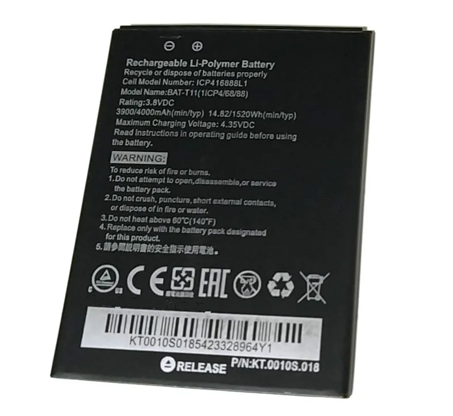 

BAT-T11 4000 мАч Замена батареи для Acer Liquid Z630, Liquid Z630S сотовый телефон