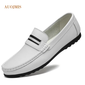 

2019 new breathable suede cowhide peas shoes low to help leather casual men's shoes lazy shoes Lok Fu shoes wild sets of shoes