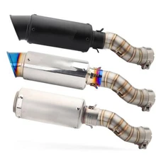 Для Kawasaki Z900 выхлопная труба без шнуровки для мотоцикла Exhaus средняя Соединительная труба из нержавеющей стали хвост Escape с DB killer