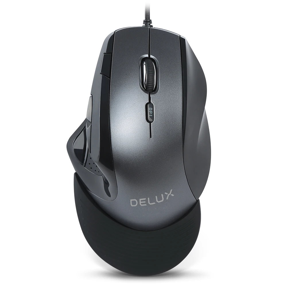 Delux M910BU Wired Vertical Mouse Gaming Mouse