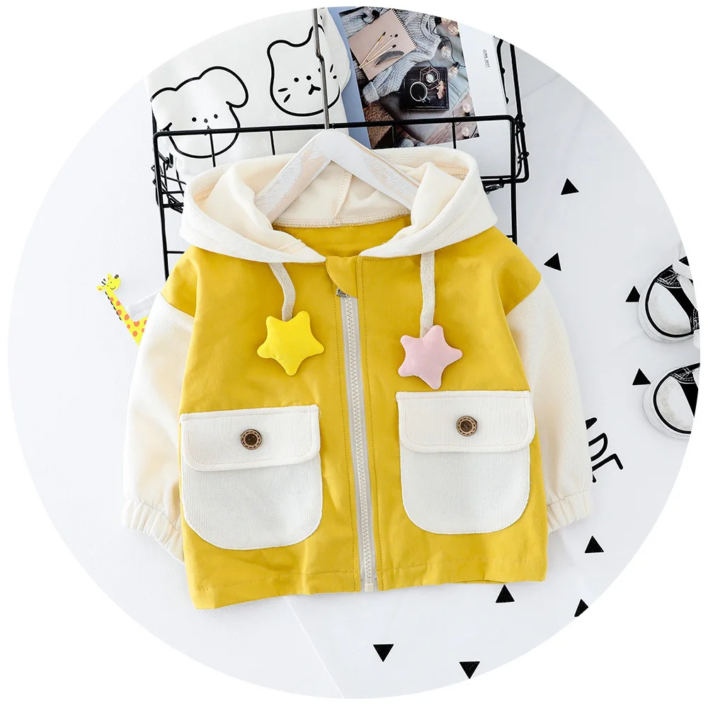 yellow Пальто для мальчиков кардиган для девочек на весну - Цвет: yellow