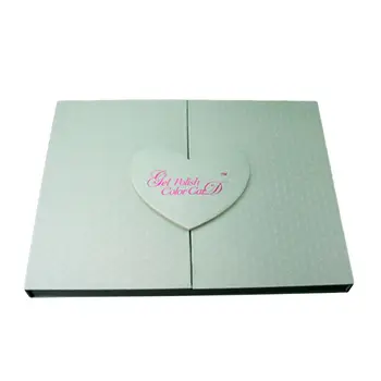 

126 Colors Nail Gel Polish Display Chart with False Tips Nail Art Display Board