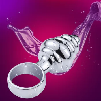 Ring Shape Anal Plug Sex Toys Metal Pull Ring Butt Plug Stainless Steel Smooth Ass Plug For Couple Sex Toys Dildo Anal Training 6