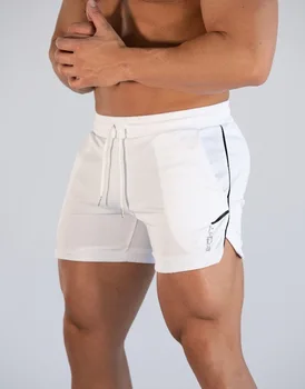 

2020 Solid color Running Shorts Men Solid color Quick Dry GYM Sport Shorts Fitness Jogging Workout Shorts Men Sports Short Pants