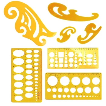 

7 Architecture Drawing Templates French Curve Ruler for Artistic Studio and School Drawing Rulers for Building Formwork