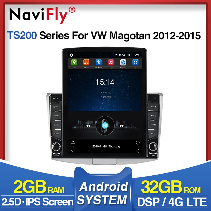Ips DSP 9 7 &quotАвтомобильный dvd плеер android gps навигация для VW Volkswagen Passat B7 B6 / Magotan 2010 2015 4G