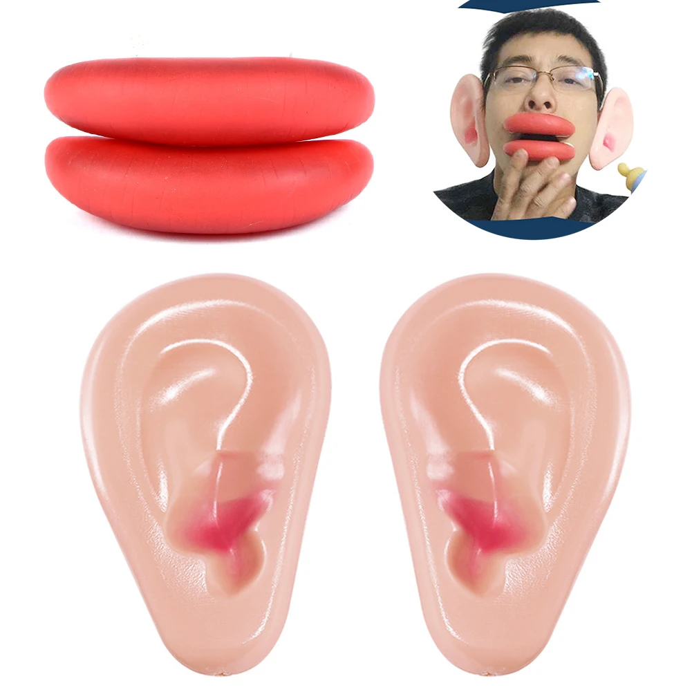 Plastic Small Big Ear Wedding Festival Tricky Props Performance Supplies Photo Gift Funny Toy Thick Lips