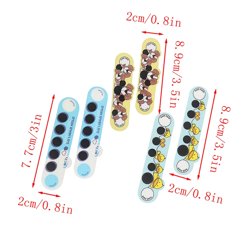 10 шт. мультяшная наклейка на лоб термометры безопасные для младенцев и детей, тест-полоски на температуру